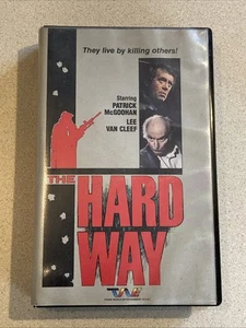 The Hard Way VHS Patrick McGoohan Lee Van Cleef Rare - Picture 1 of 12