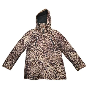 Kelyna Paris Damen Regenmantel mit Animalprint und abnehmbarer Kapuze Größe L - Bild 1 von 14