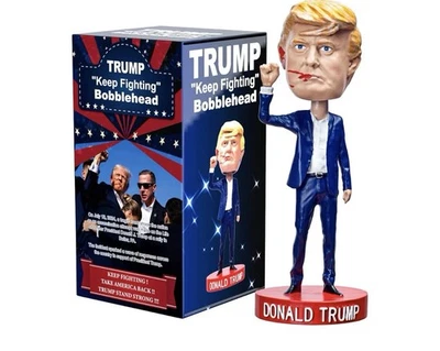 2024 Keep Fighting Bobblehead for Donald Trumps Merchandise - This Collectible b