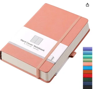 Thick Journal Lined Notebook 316 Numbered Pages Faux Leather Journal A5 - Picture 1 of 14
