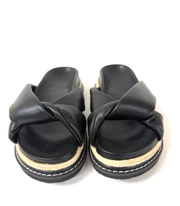 BILLINI NWOB AILANI Black Platform Sandals Slides Shoes Size 7 - Picture 1 of 6