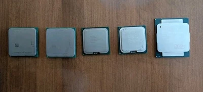 Lot of 5 CPUs Intel & AMD/VINTAGE/XEON 2650V3/AMD SAMPRON/PENTIUM 4/INTEL 2 DUOe - Image 1 of 4