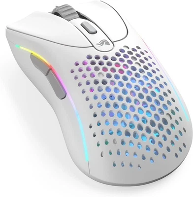 Glorious Gaming Model D 2 Wireless Bluetooth Ergonomic Mouse White 210hr Battery - Image 1 of 4