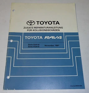 Manual de Taller Toyota RAV4 / Rav 4 Carrocería Unfallinstandsetzung St. 11/1997 - Imagen 1 de 1