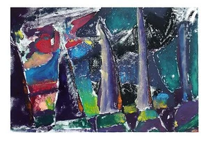 George Cramer Relative Reaction Abstract Modern American Art Tandem Press - Picture 1 of 3