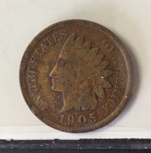 1905 Indian Head Cent Penny United States 1c - Picture 1 of 4