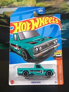 Hot Wheels **ERROR** Mazda Repu #147/250 HW Hot Trucks #4/10 Teal 2023 - Picture 1 of 5