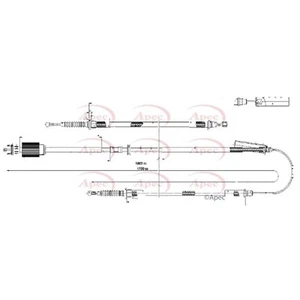 Apec Bremszug (CAB1659) OE Qualität Präzisionsbauteil - Bild 1 von 2