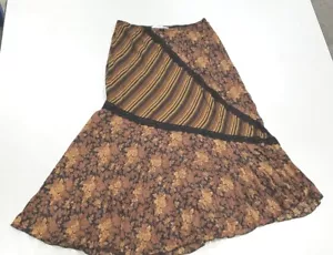 Falda de verano para mujer La Belle Ladies talla 7 top transparente con revestimiento marrón asimétrica - Imagen 1 de 18