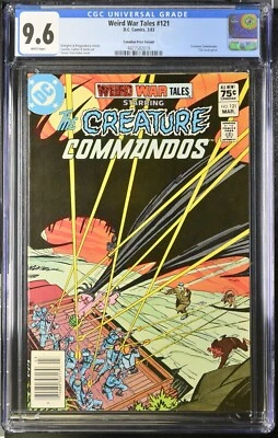Weird War Tales #121 CGC 9.6 Canadian Price NEWSSTAND Variant Trevor Von Eeden - Image 1 of 4