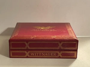 Vintage WITTNAUER Maroon 4.5" x 4'' Watch Case Box Only - Picture 1 of 3