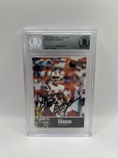 Steve Grogan Signed 1997 Upper Deck Legends #110 Card Beckett Auto