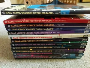 Isaac Asimov’s Science Fiction Magazine 1984 Complete Set Lot 13 #3 A - Picture 1 of 6