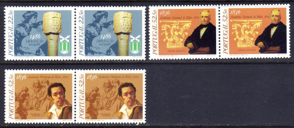 Portugal scott#1678-1680 (1986) Historic Anniversaries full set in pair OG MNH** — 第 1/1 张图片