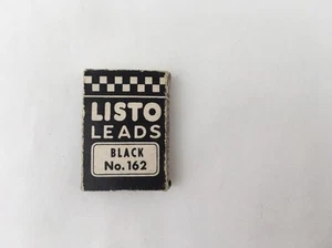 Vintage Listo Lead Black No. 162 Original 5 Unused Made in USA - Picture 1 of 8
