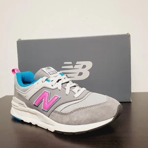 New Balance Kid's 997H Big Kids Unisex Shoes Grey with Pink, Size 4.5 M - NIB - Picture 1 of 8