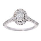 Womens - 18ct White Gold 0.75ct Diamond Cluster Ring