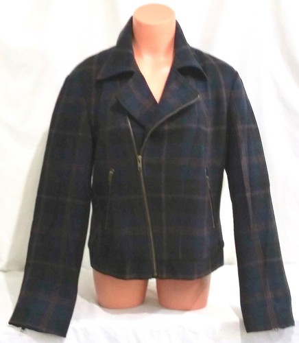 UNDERCOVER Victorias Secret Moto Peacoat Cappotto Giacca Misto Lana Tweed Nuovo con etichette 12