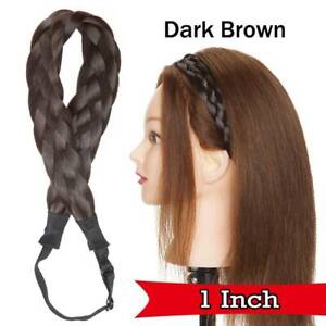 Lady Elastic Fiber Headband Hairband Plaited Braided Hair Band Hair Extension