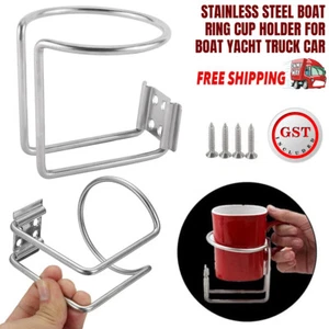 2Pack Marine Stainless Steel Ring Drink Cup Holder for Car /Boat/Yacht/Truck RV - Picture 1 of 12