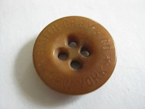 Antique Rare 1890's Smith, Gray, & Company Brooklyn N.Y. Vegetable Ivory Button Cover