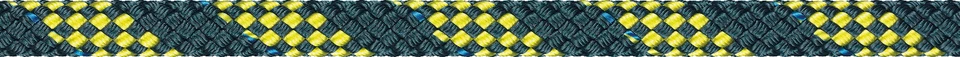 (m/6,40€) LIROS Regatta 2000 Polyester- Dyneema Leine , stahlblau - gelb , 10 mm - Bild 1 von 1