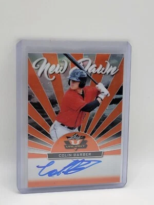 2019 Leaf Valiant - New Dawn Orange Prismatic #ND-CB2 Colin Barber /35 (AU, RC) - Image 1 of 2