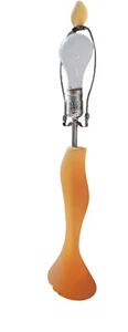 vintage Lucite table lamp MCM Art Deco Orange Flame Top Mid Century Modern RARE - Picture 1 of 9