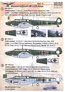 Print Scale PS-48102 1/48 Messerschmitt Me110 - Foto 1 di 4