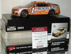 2024 ROSS CHASTAIN #1 BUSCH LIGHT PEACH AUTOGRAPHED CAR#413/528 W/COA AWESOME - Picture 1 of 17