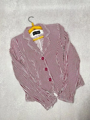 Blazer de mujer ARMANI JEANS a rayas de lino talla IT 40 / US 6 100 % lino Foto 1 de 4