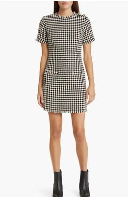 Minivestido Everly Tweed Vaina en Negro Multi Talla M Foto 1 de 4