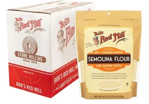 Harina de sémola Bob's Red Mill (paquete de 4) vegana kosher 24 oz por bolsa NUEVA - Imagen 1 de 12