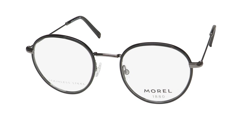 MOREL 1880 60160M ОПРАВА/ОЧКИ ИЗ НЕРЖАВЕЮЩЕЙ СТАЛИ ПОЛНЫЙ ОБОДОК ИДЕАЛЬНО ПОДХОДИТ ДЛЯ ПОДАРКА - Изображение 1 из 1