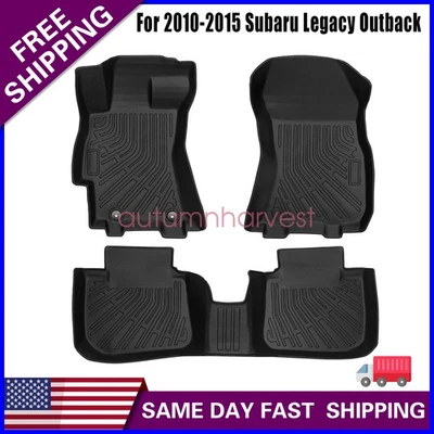 Tapetes forros de TPE para Subaru Legacy Outback 2012 2013 todo tipo de clima negros nuevos Foto 1 de 4