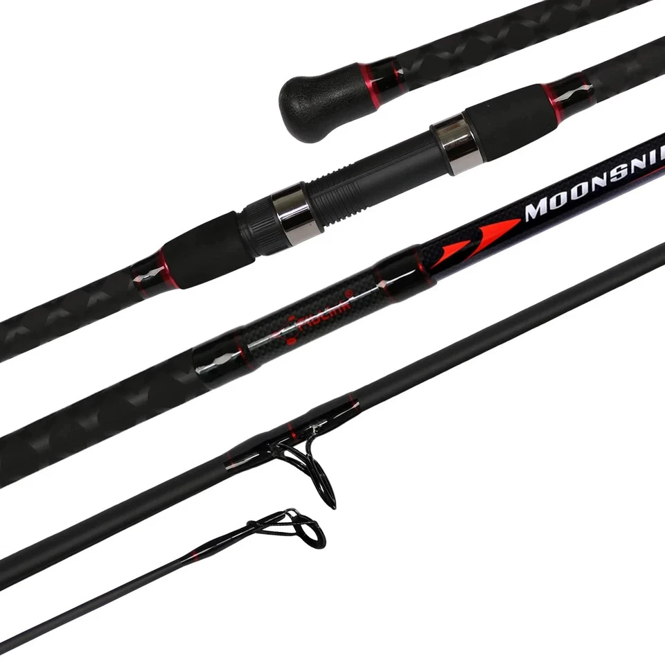 Fiblink Surf Spinning Fishing Rod 4-Piece Graphite Travel Fishing Rod