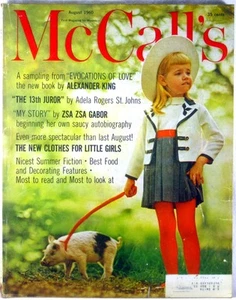 McCALL'S MAGAZINE August 1960 ZSA ZSA GABOR 13th Juror Alexander King Book - Imagen 1 de 4