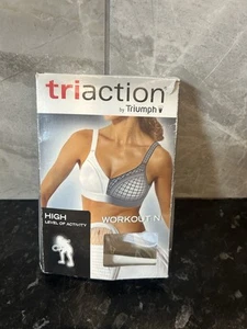 Triumph Triaction Workout N Sports Bra in White 40D - Picture 1 of 4