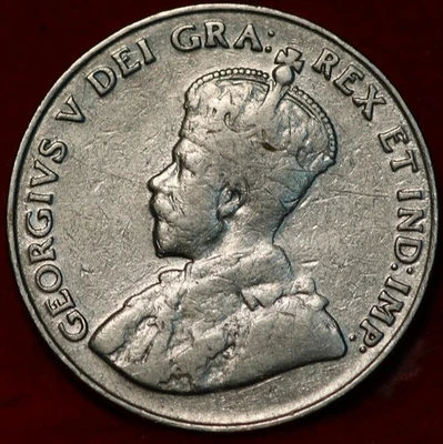 Moneda extranjera de 5 centavos de níquel Canadá 1932 Foto 1 de 2