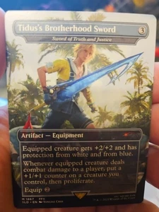 Tidus's Brotherhood Sword / Truth And Justice MTG Final Fantasy Secret Lair - Picture 1 of 2