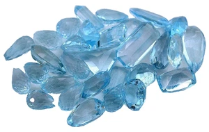 130.80 Carat Chipped Blue Topaz Facet Preform Gemstone Rough EBS9497/92025 - Picture 1 of 2