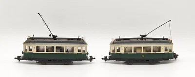 HAMO alte Straßenbahn + Beiwagen Oldtimer Modell selten Druckguss Rarität RAR - Bild 1 von 4