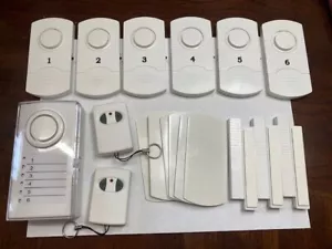 SISTEMA DE ALARMA PUERTA/VENTANA 6 PIEZAS RF con LLAVEROS EN BLANCO #SB-WA0506A CAJA ABIERTA (SS2) - Imagen 1 de 10