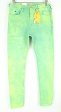 SCOTCH & SODA Steele Men Jeans W29/L34 Super Slim Fit Green Dyed Cotton Stretch