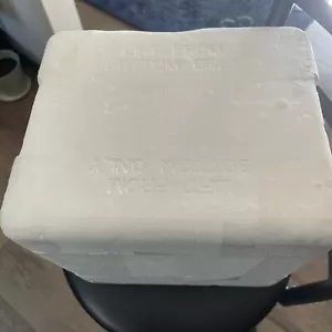 Styrofoam Shipping Box Cooler With Lid 11.25" X9.25" X 10” Exterior - Picture 1 of 5