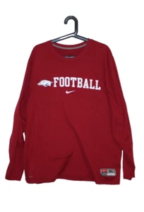 arkansas razorbacks LS football shirt XL nike dri fit - Picture 1 of 5