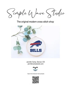 Buffalo Bills Fußball gezählt Kreuzstich-Kit - Bild 1 von 4