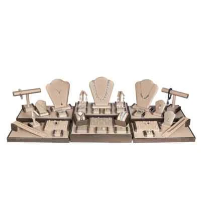35 Piece Champagne Gold Traveling Jewelry Display Set  - Image 1 of 4