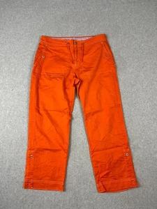 Vintage Nike Hose Damen S (4-6) Orange Kordelzug Wandern Roll Up Beine Y2K - Bild 1 von 10