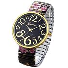 Luxury Gold Jewelry Elastic adjustable Band Stretch Strap Watch Women's Gift NEW